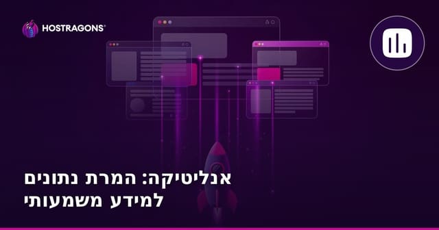 אנליטיקה: המרת נתונים למידע משמעותי