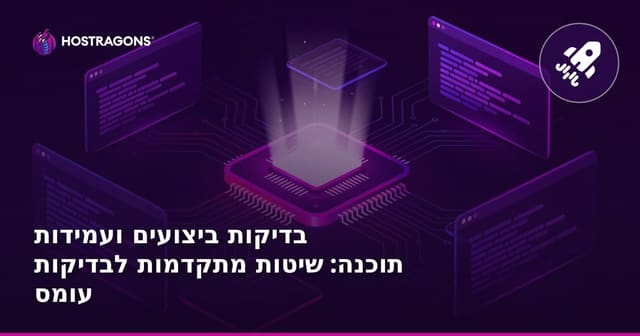 בדיקות ביצועי תוכנה ושיטות ביצוע בדיקות עומס – מדריך מקיף
