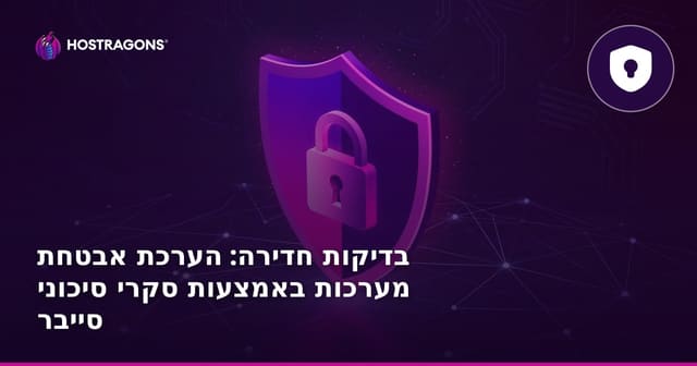 בדיקות חדירה: הערכת אבטחת מערכות באמצעות סקרי סיכוני סייבר