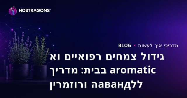 גידול צמחים רפואיים וא aromatic בבית: מדריך ללавандה ורוזמרין