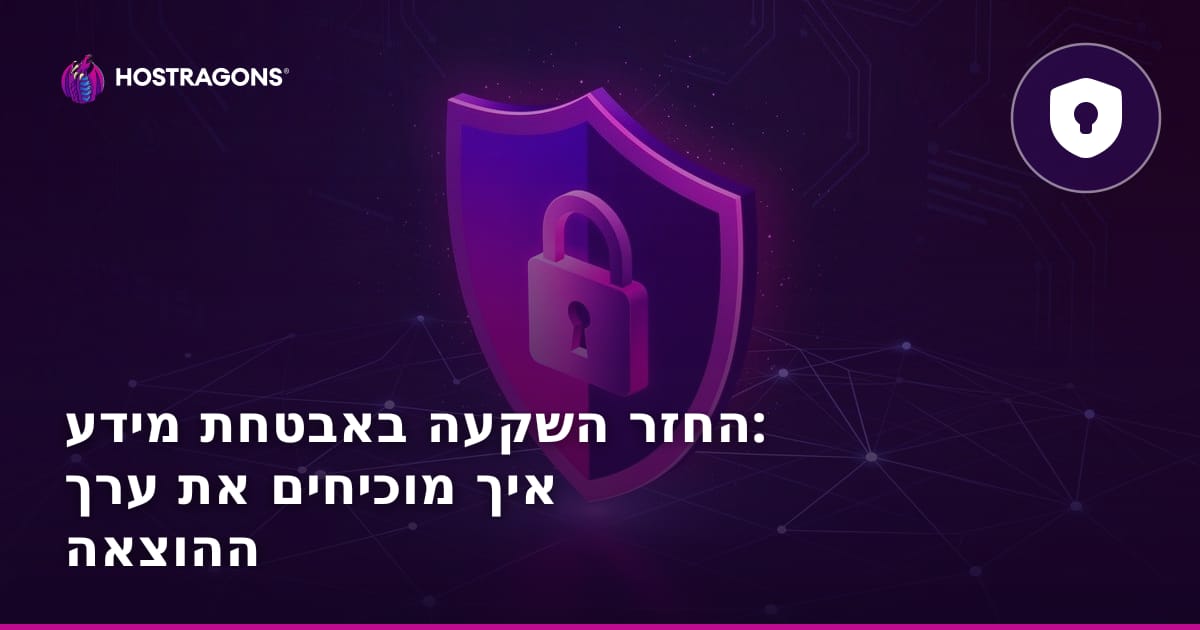 החזר השקעה באבטחת מידע: איך מוכיחים את ערך ההוצאה