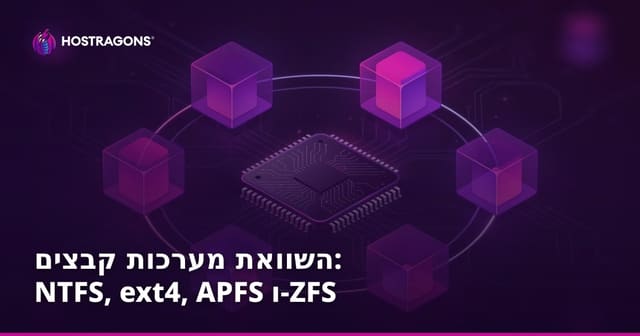 השוואת מערכות קבצים: NTFS, ext4, APFS ו-ZFS