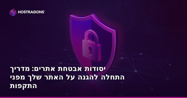 יסודות אבטחת אתרים: מדריך התחלה להגנה על האתר שלך מפני התקפות