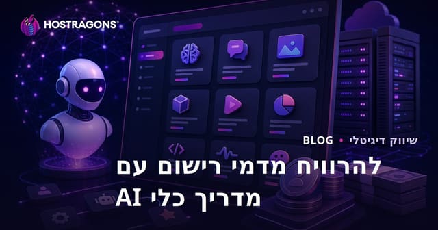 מדריך כלים ל-AI: כיצד להקים אתר ולהרוויח כסף מרשומות בתשלום