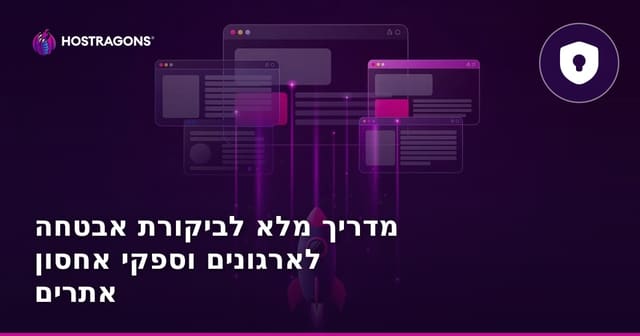 מדריך מלא לביקורת אבטחה לארגונים וספקי אחסון אתרים