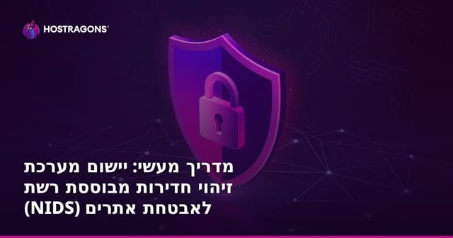 מדריך מעשי: יישום מערכת זיהוי חדירות מבוססת רשת (NIDS) לאבטחת אתרים