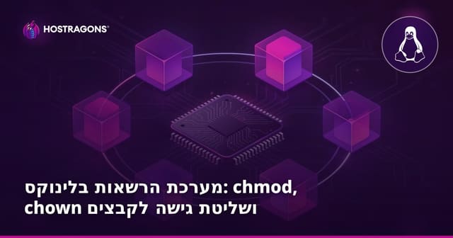 מערכת הרשאות בלינוקס: chmod, chown ושליטת גישה לקבצים