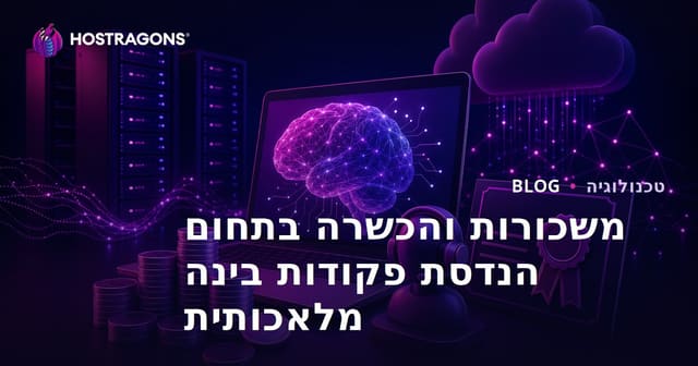 משכורות והכשרה בתחום הנדסת פקודות בינה מלאכותית
