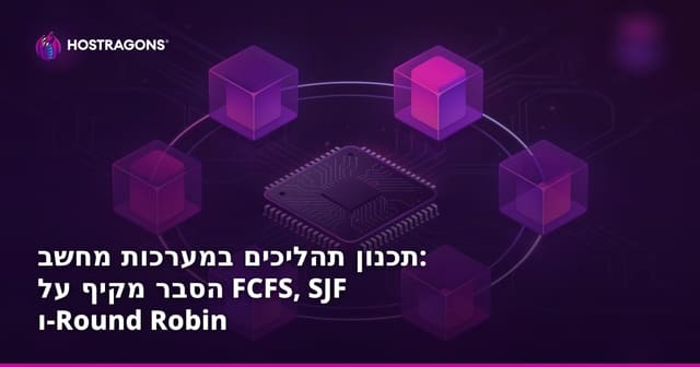 תכנון תהליכים במערכות מחשב: הסבר מקיף על FCFS, SJF ו-Round Robin