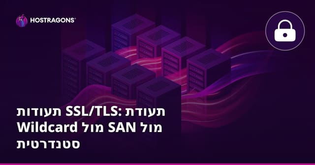 תעודות SSL/TLS: תעודת Wildcard מול SAN מול סטנדרטית