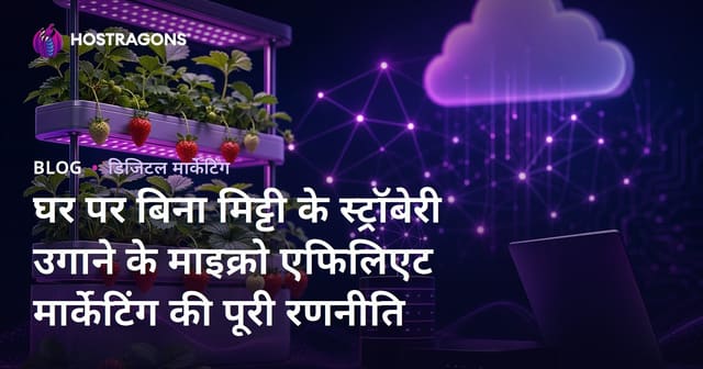 घर पर बिना मिट्टी के स्ट्रॉबेरी उगाने के माइक्रो एफिलिएट मार्केटिंग की पूरी रणनीति