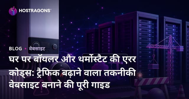 घर पर बॉयलर और थर्मोस्टैट की एरर कोड्स: ट्रैफिक बढ़ाने वाला तकनीकी वेबसाइट बनाने की पूरी गाइड