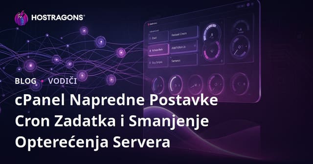 cPanel Napredne Postavke Cron Zadatka i Smanjenje Opterećenja Servera