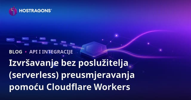 Izvršavanje bez poslužitelja (serverless) preusmjeravanja pomoću Cloudflare Workers