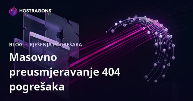 Upravljenje 404 Not Found pogreškama putem masovnih preusmjeravanja