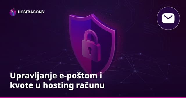 Upravljanje e-poštom i kvote u hosting računu