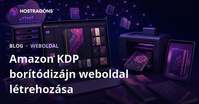 Amazon KDP-hez Jegyzetfüzet és Naptár Borítótervező Weboldal Készítése
