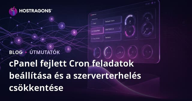cPanel fejlett Cron feladatok beállítása és a szerverterhelés csökkentése