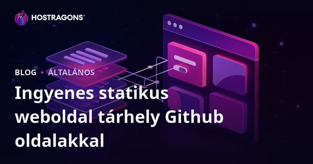 Ingyenes statikus weboldal hosting Github Pages-szel