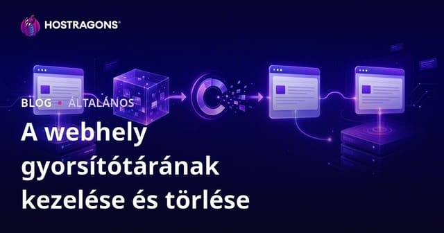 A webhely gyorsítótárának kezelése és törlése