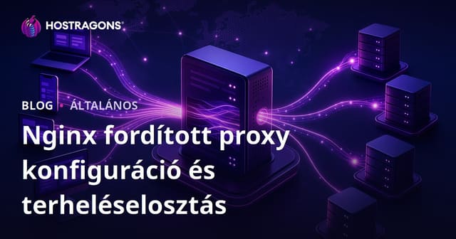 Nginx fordított proxy konfiguráció és terheléselosztás