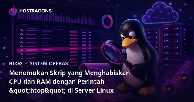 Menemukan Skrip yang Menghabiskan CPU dan RAM dengan Perintah "htop" di Server Linux