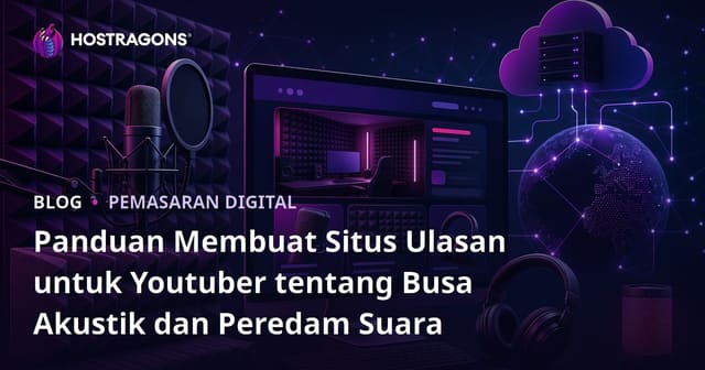 Panduan Mendirikan Situs Ulasan Bahan Akustik dan Isolasi Suara untuk YouTuber