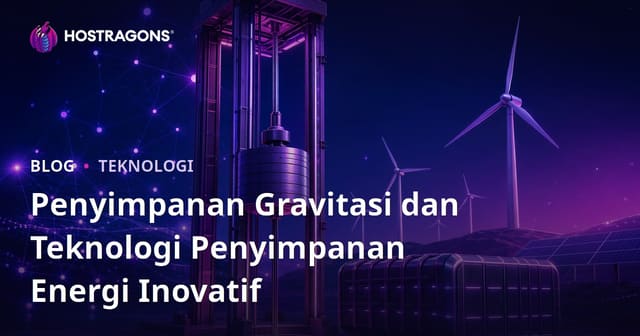 Penyimpanan Gravitasi dan Teknologi Penyimpanan Energi Inovatif