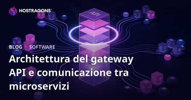 Architettura del gateway API e comunicazione tra microservizi