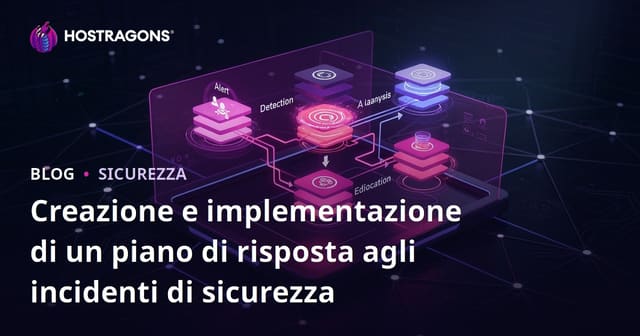 Creazione e implementazione di un piano di risposta agli incidenti di sicurezza