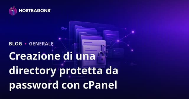 Creazione di una directory protetta da password con cPanel