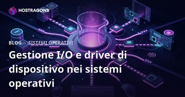 Gestione I/O e driver di dispositivo nei sistemi operativi