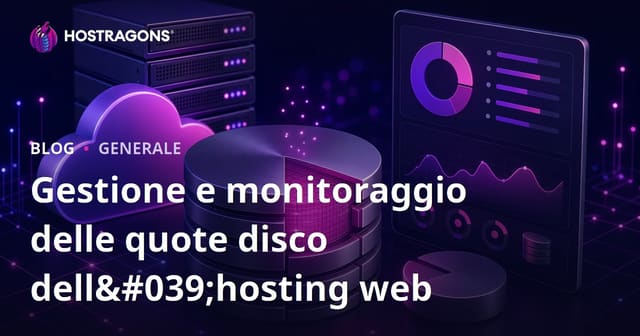 Gestione e monitoraggio delle quote disco dell'hosting web