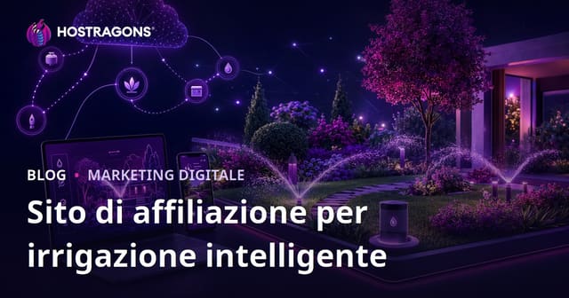 Guida alla creazione di un sito di affiliazione dedicato all’irrigazione smart e all’automazione del giardino