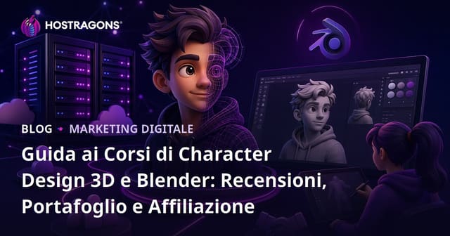 Guida ai Corsi di Character Design 3D e Blender: Recensioni, Portafoglio e Affiliazione