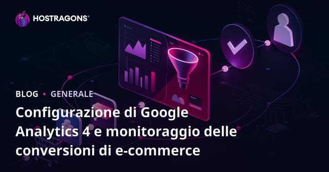 Installazione di Google Analytics 4 e monitoraggio delle conversioni e-commerce