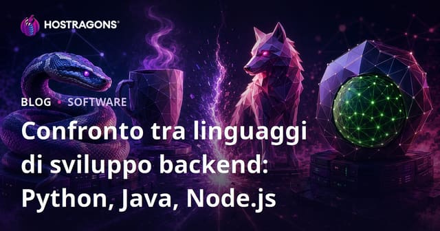 Confronto tra linguaggi di sviluppo backend: Python, Java, Node.js