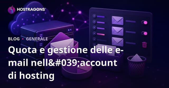 Quota e gestione delle e-mail nell'account di hosting