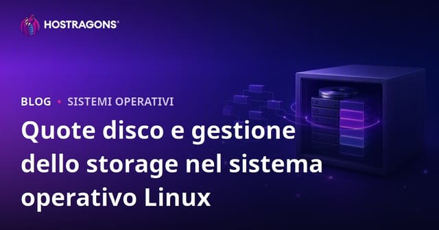 Quote disco e gestione dello storage nel sistema operativo Linux