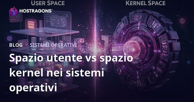 Spazio utente vs spazio kernel nei sistemi operativi