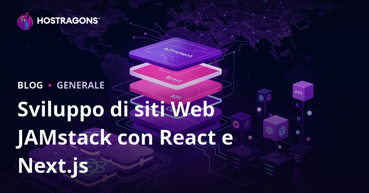 Sviluppo di Siti Web con JAMstack utilizzando React e Next.js