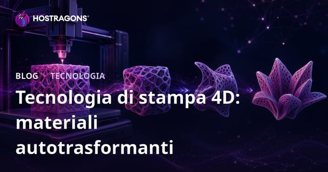 Tecnologia di stampa 4D: materiali autotrasformanti