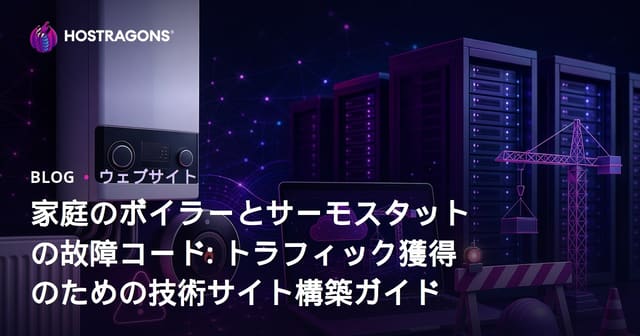 家庭のボイラーとサーモスタットの故障コード: トラフィック獲得のための技術サイト構築ガイド