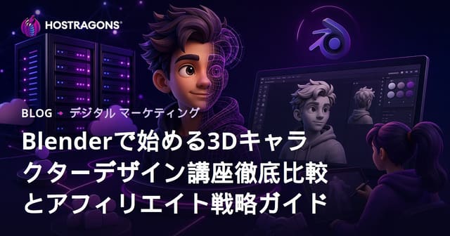 Blenderで始める3Dキャラクターデザイン講座徹底比較とアフィリエイト戦略ガイド