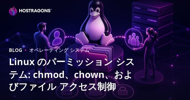 Linuxの権限システム：chmod、chown、ファイルアクセス制御