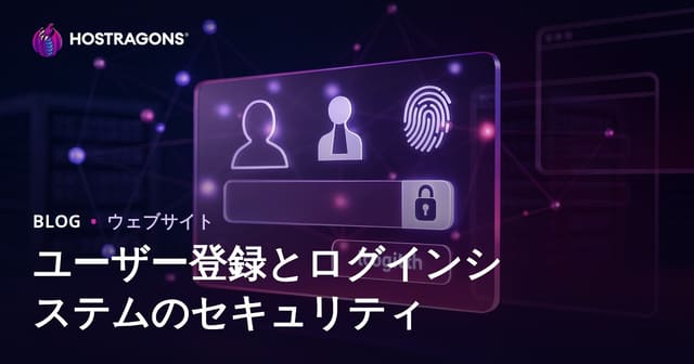 ユーザー登録とログインシステムのセキュリティ