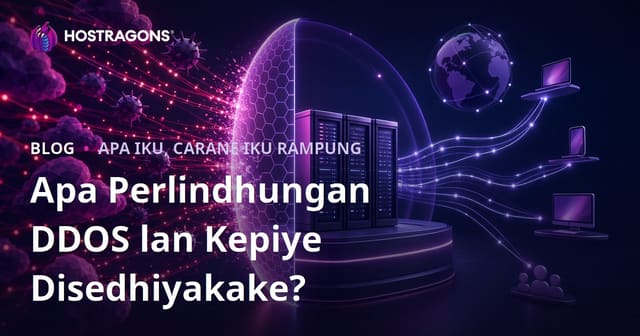 Apa Perlindhungan DDOS lan Kepiye Disedhiyakake?