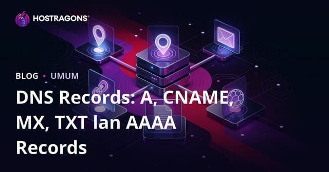 DNS Records: A, CNAME, MX, TXT lan AAAA Records