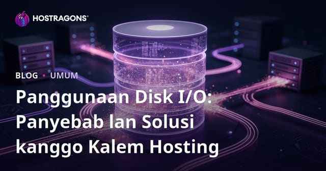 Panggunaan Disk I/O: Panyebab lan Solusi kanggo Kalem Hosting
