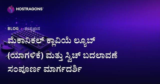 ಮೆಕಾನಿಕಲ್ ಕ್ಲಾವಿಯೆ ಲ್ಯೂಬ್ (ಯಾಗಳಿಕೆ) ಮತ್ತು ಸ್ವಿಚ್ ಬದಲಾವಣೆ ಸಂಪೂರ್ಣ ಮಾರ್ಗದರ್ಶಿ